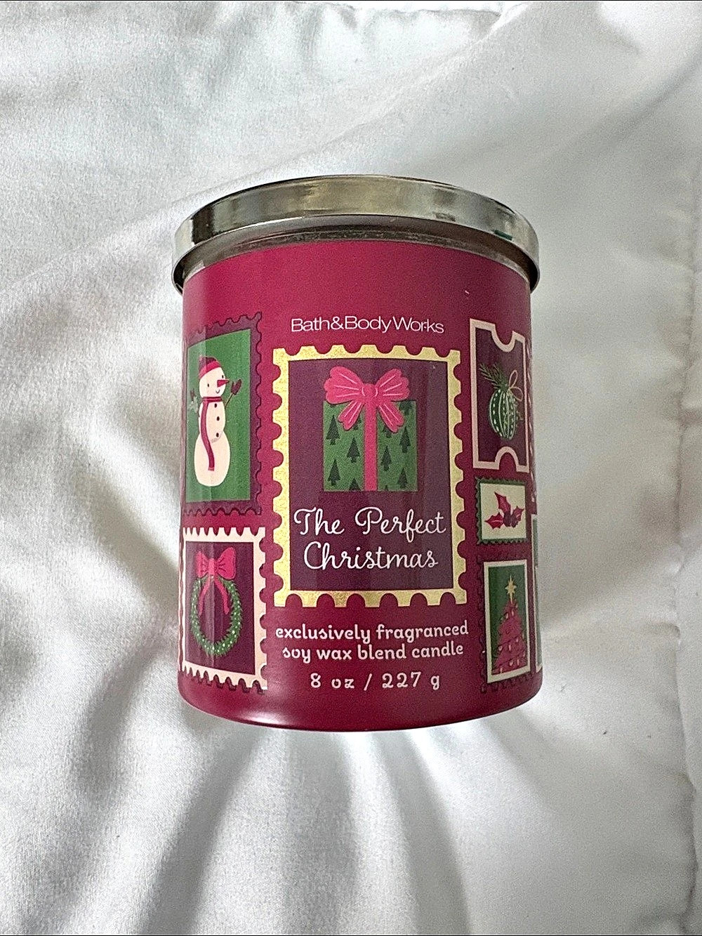 Bath & Body Works The Perfect Christmas Single Wick Candle Red & Green